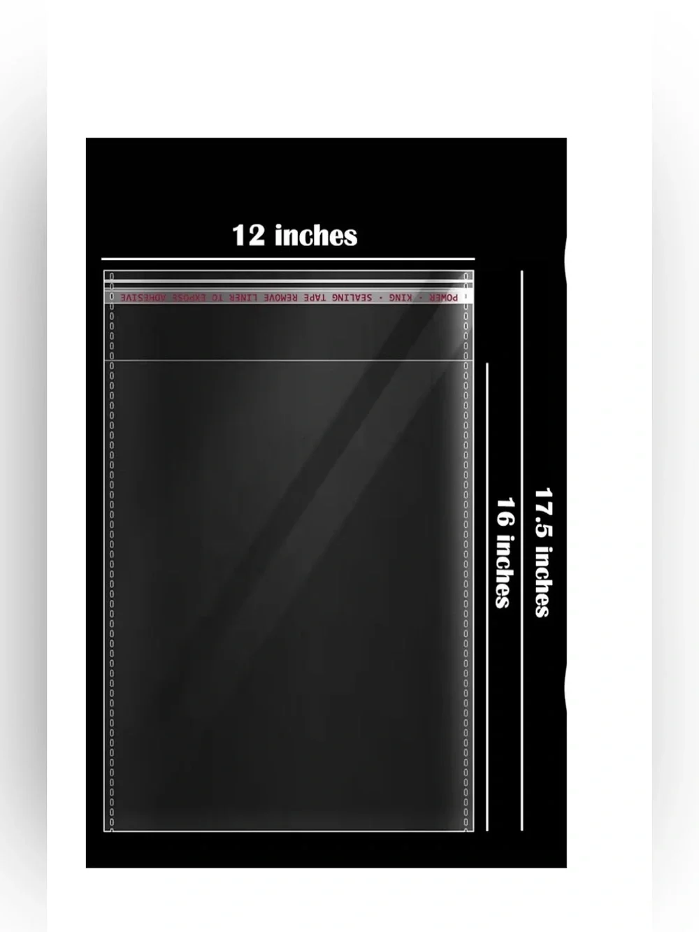 12 x 16” Large Resealable Cellophane Bags 100ct W/100-Free Thank You Stickers🌿🆕🌿